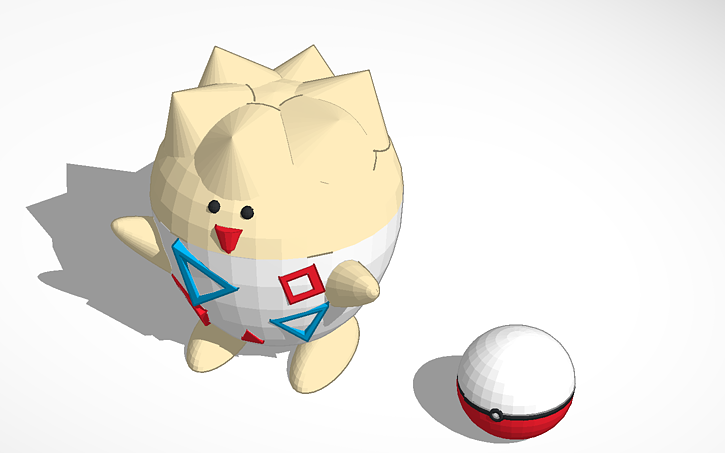 3D design Togepi (version 4) - Tinkercad