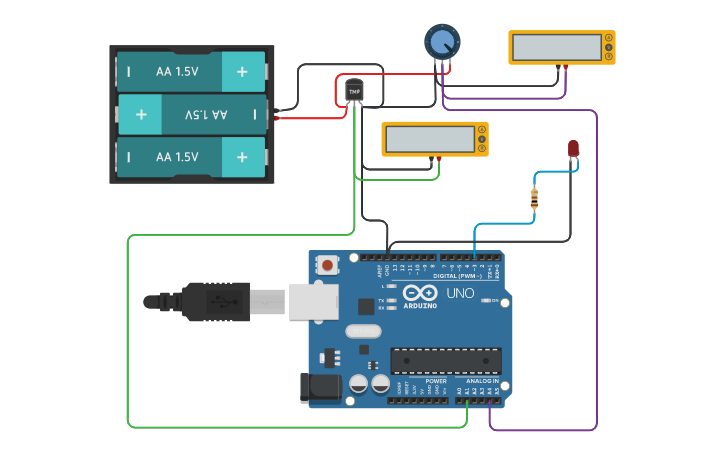 Circuit design Heater proportional control original - Tinkercad