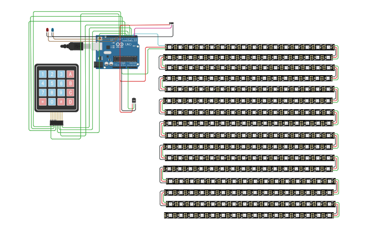 Circuit design Simulation Keypad | Tinkercad