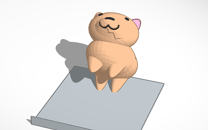 3D design Cute Dog Phone Holder - Tinkercad