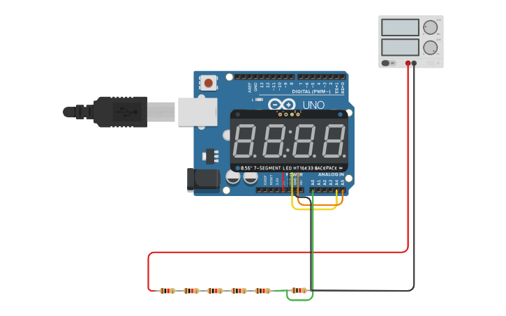 Circuit design atividade em aula - Tinkercad
