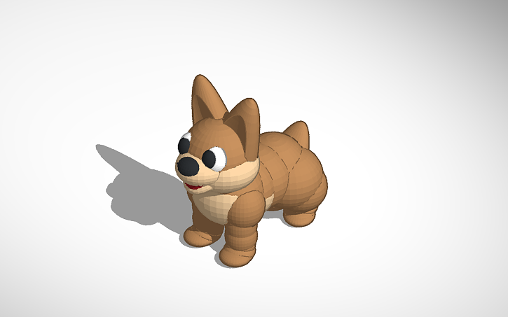 3D design puppy - Tinkercad