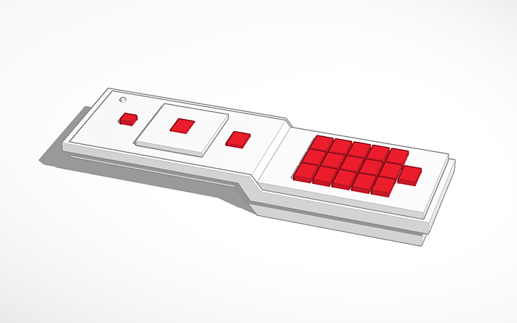 3D design remote control SFR - Tinkercad