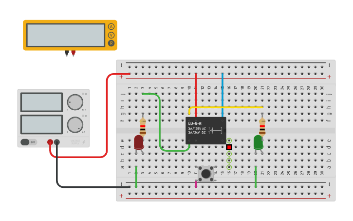 Circuit design Relay - Tinkercad