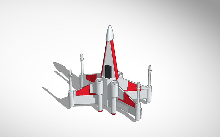 printable x wing star fighter tinkercad