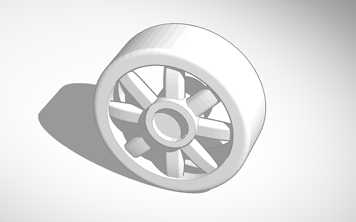 3D design wheel - Tinkercad