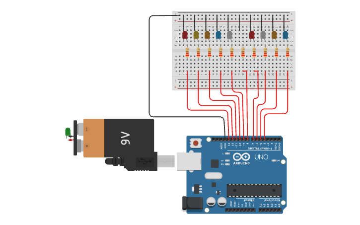 Circuit design Knight Riders IOT Circuit - Tinkercad