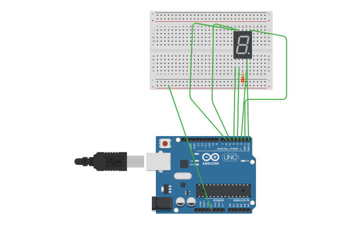 Circuit design arduino 7 | Tinkercad