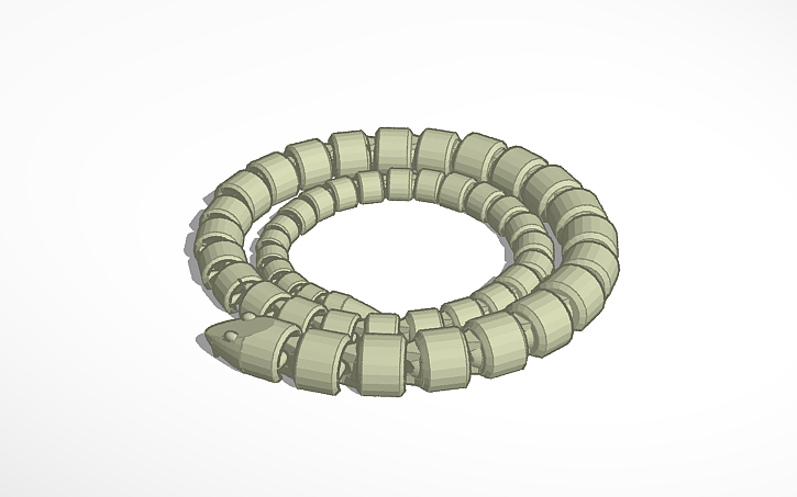 3D design SNAKE - Tinkercad