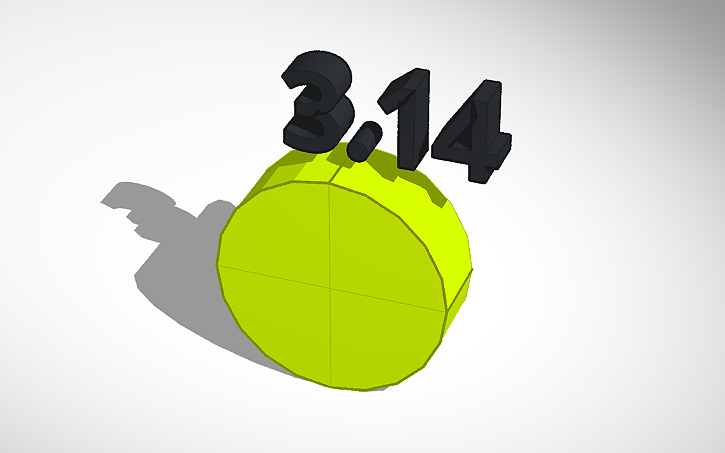 3D design numberblocks pi body | Tinkercad