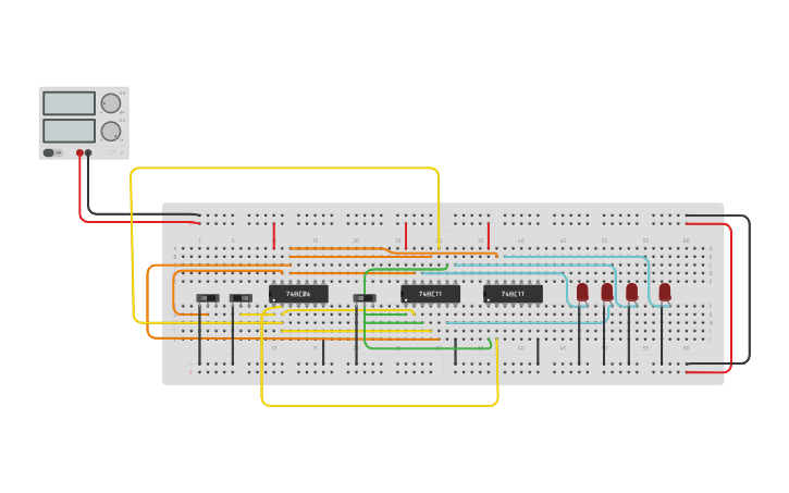 Circuit design Demultiplexer | Tinkercad