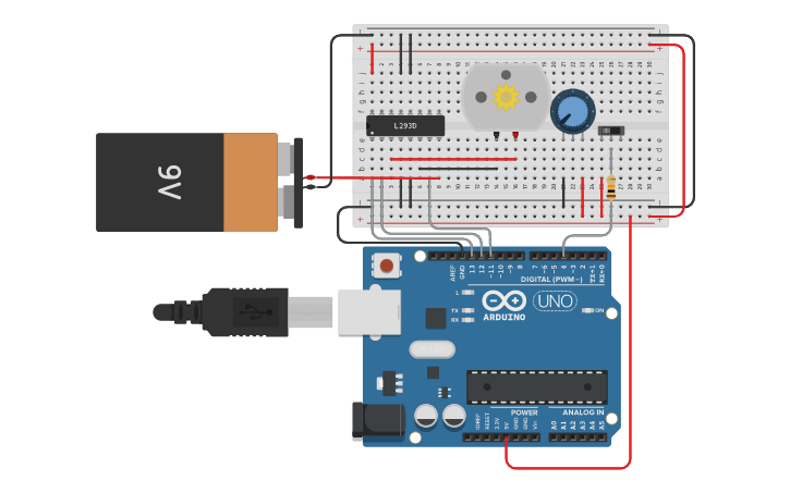 Circuit design Projeto 16 | Tinkercad