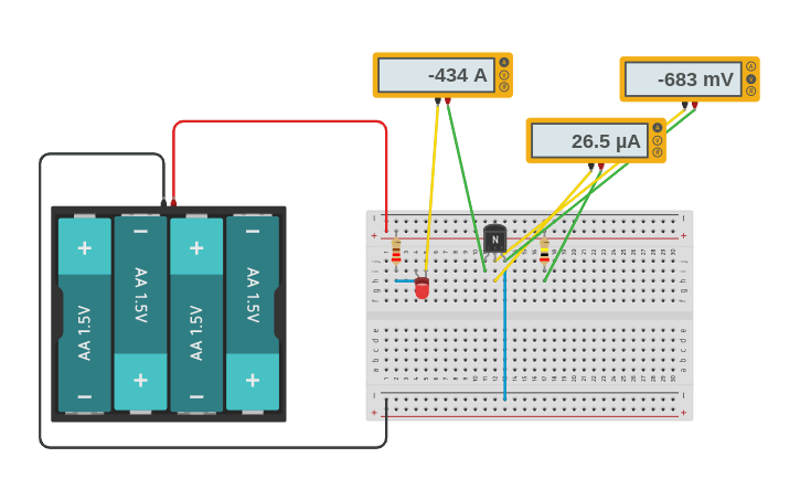 Circuit design C5:Transistor2 | Tinkercad