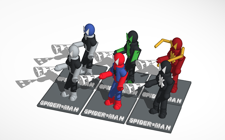 3d Design Spider Man Tinkercad 0864