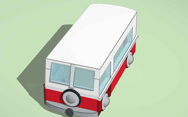 3D design Volkswagen microbus - Tinkercad