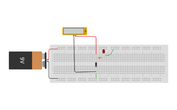 Circuit design Diodo LED | Tinkercad