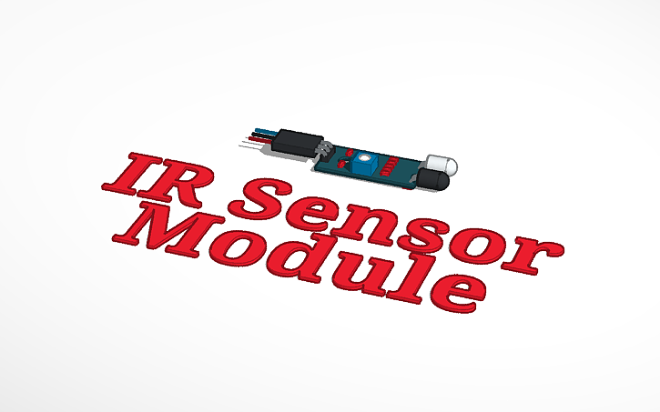 3D design IR Proximity Sensor Module - Tinkercad