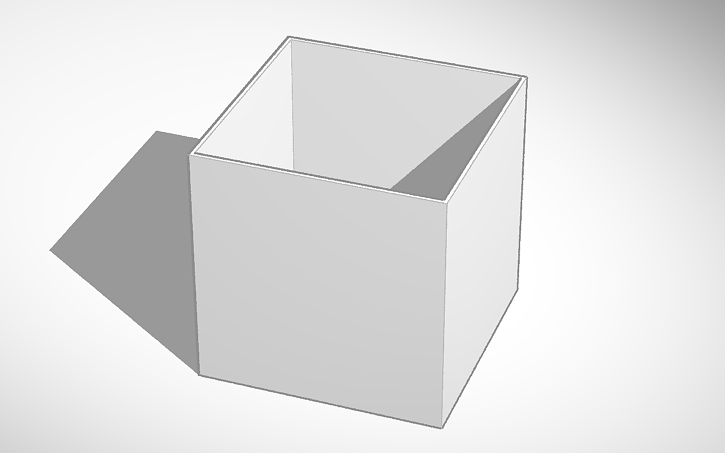 3D design Open box - Tinkercad
