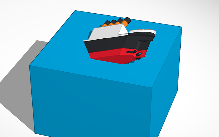 Lusitania Sinking Tinkercad