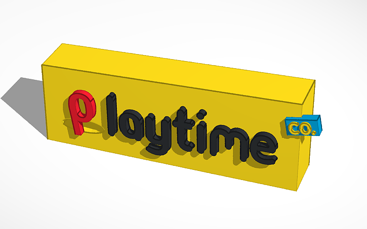 Playtime co. Logo - Download Free 3D model by bpotar13 (@bpotar13) [48d9f83]