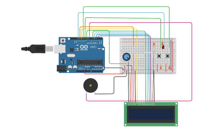 Circuit design Morse Code Project - Tinkercad