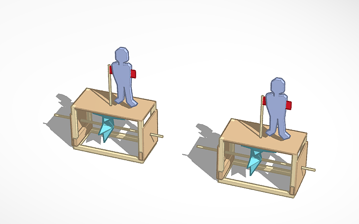 3D design Cardboard Automata - Tinkercad