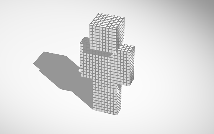 3D design minecraft player template - Tinkercad
