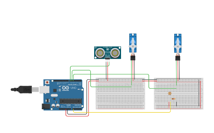 Circuit design Project Smart Home - Tinkercad