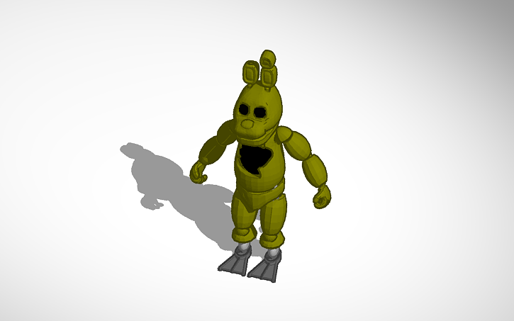 3D design atempt at springtrap | Tinkercad
