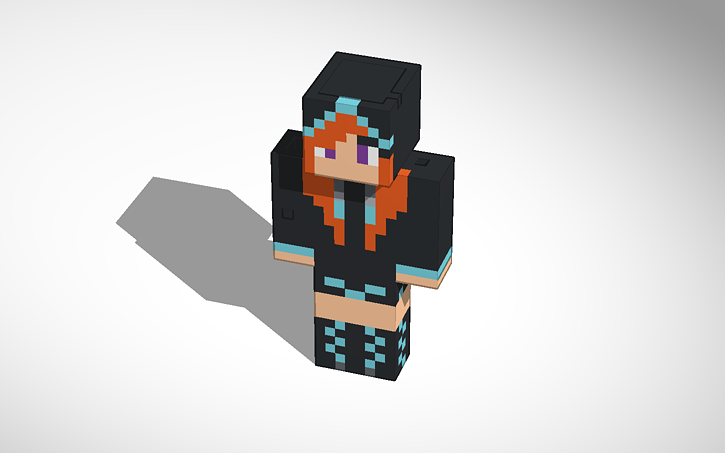 3D design Minecraft Girl - Tinkercad