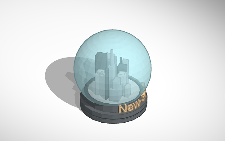 3D design snow globe - chloe mcmahon - Tinkercad