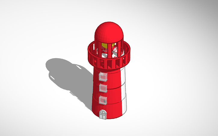 3D design lighthouse - Tinkercad