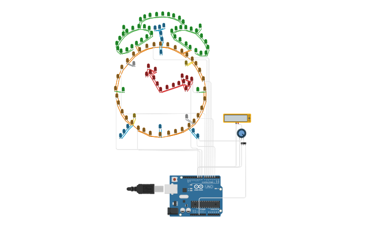 Circuit design Neat Clock Show | Tinkercad