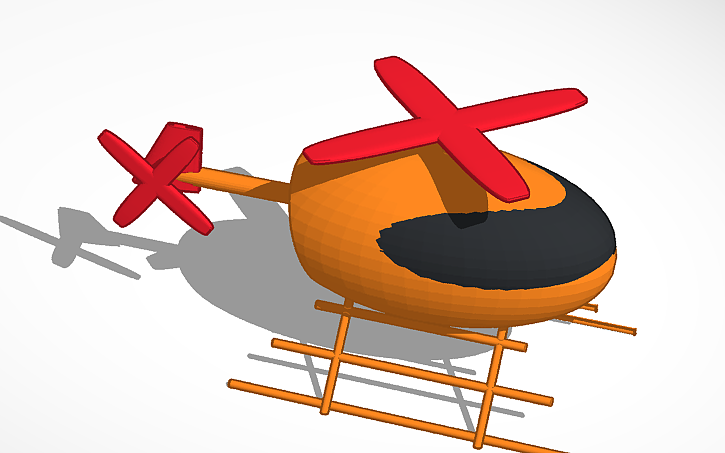 3D design helikopter | Tinkercad