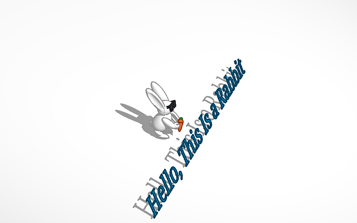 3D design Glorious Rabbit | Tinkercad