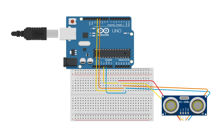 Circuit Design Sensor De Presença - Tinkercad