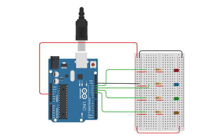 Circuit design Arduino Stepper Motor Control - Tinkercad