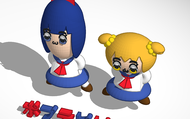 二和11 Pop Team Epic Tinkercad