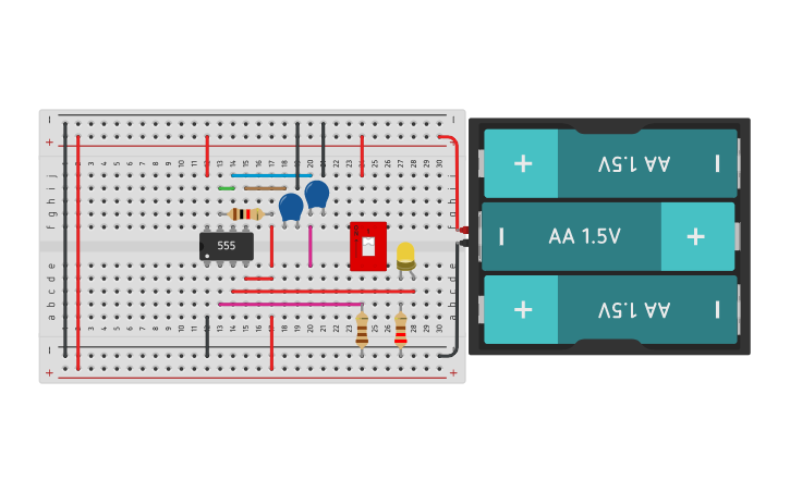 Circuit design Monostable Multivibrator - Tinkercad