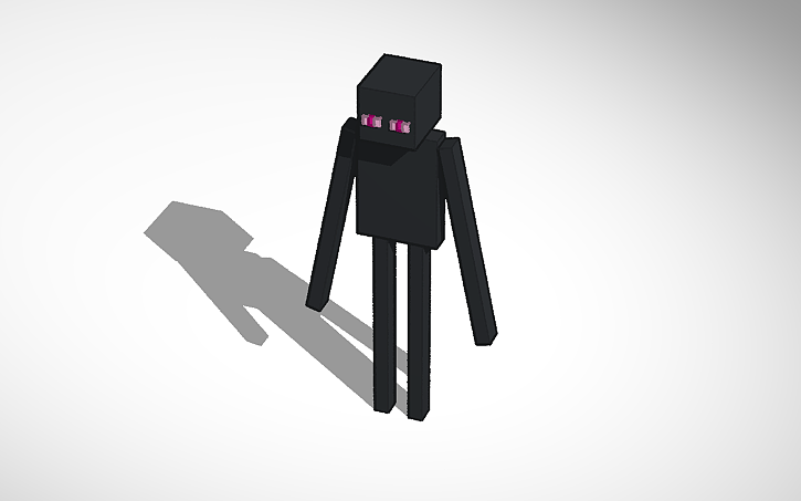 3D design Enderman - Tinkercad