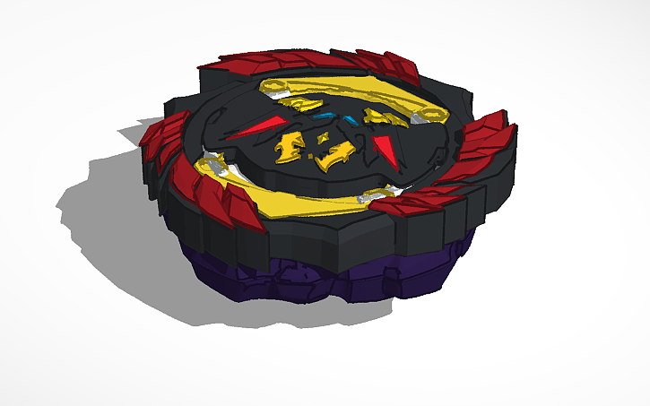 3D design Dynamite Belial like an cmmt and parts i added for beyblades ...