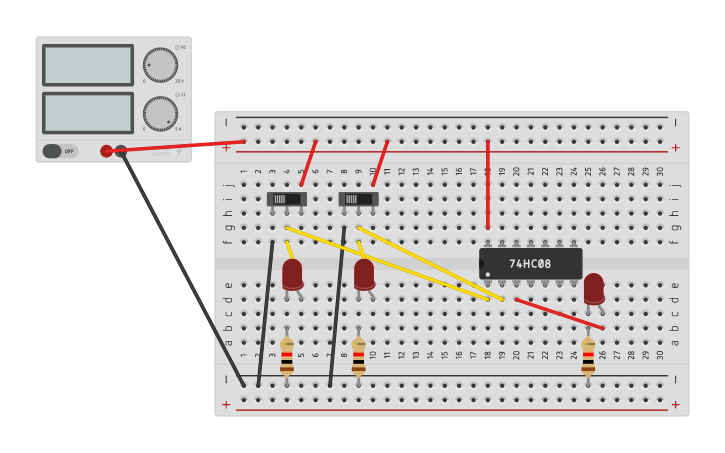 Circuit design Dever ETB - Tinkercad