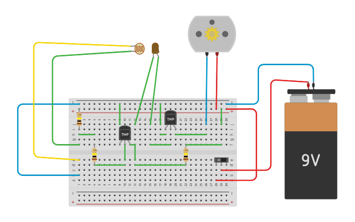 Robot Seguidor De Luz Tinkercad