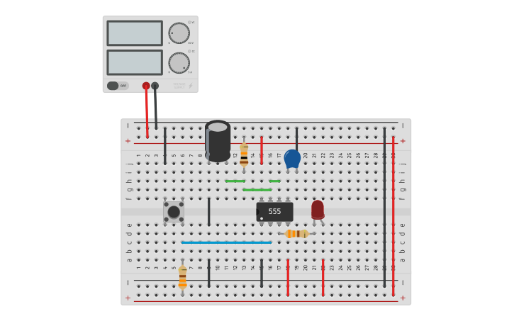 Circuit design circuito monostable | Tinkercad
