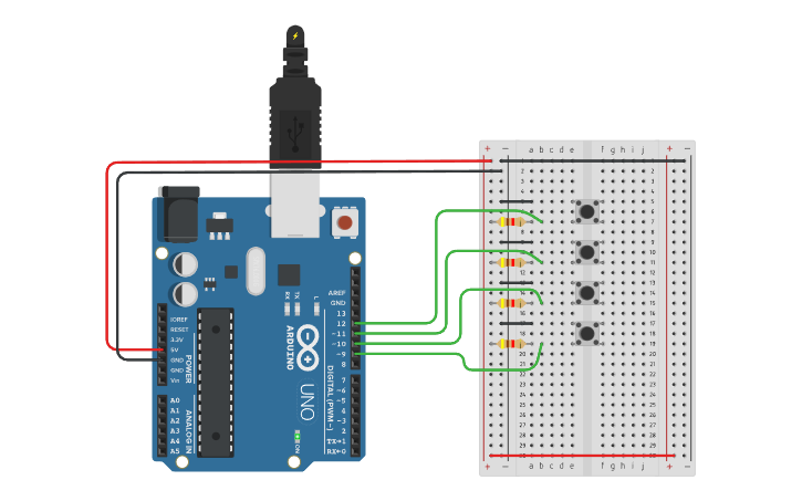 Circuit design Arduino Boton - Ejercicicio 2 - Luis Ortiz y Milton ...