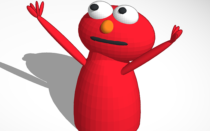 3d Design Destructive Elmo Tinkercad
