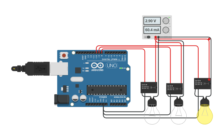 Circuit design Tinkering with da relay - Tinkercad