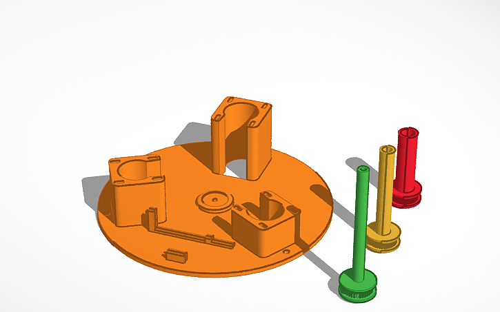 3d Design 3d Printed Triple Shaft Stepper Motors Adapter - Tinkercad