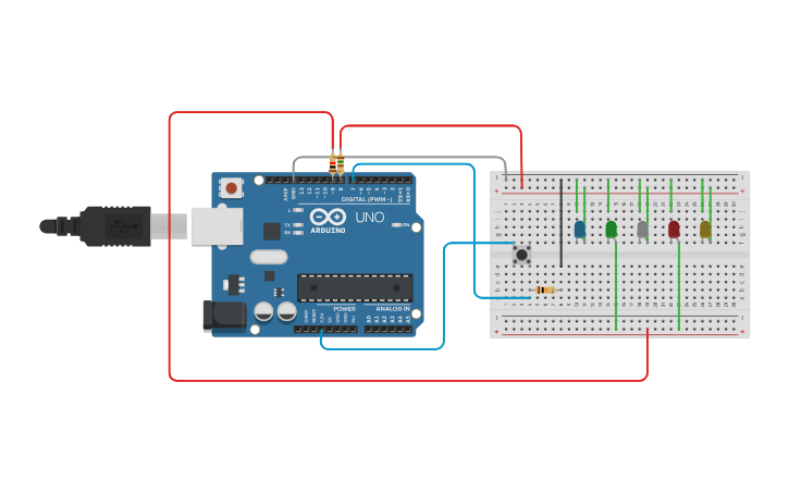 Circuit design Copy of Copy of Arduino Led ON/OFF control with one push ...