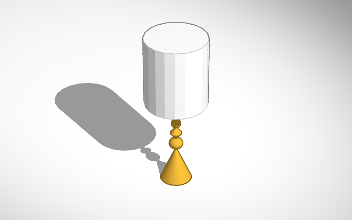 3D design Lamp 3 - Tinkercad